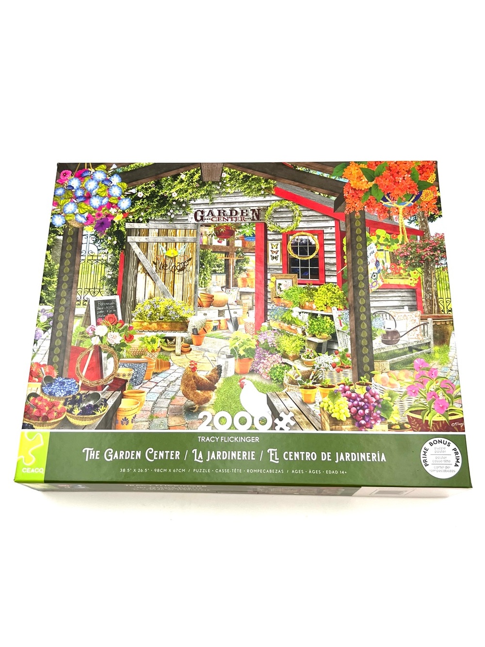Garden Center 2000-Piece Jigsaw Puzzle by Tracy Flickinger - Multicolor